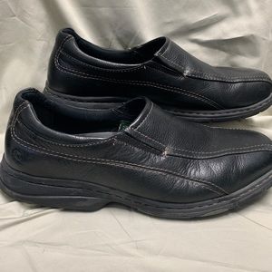 Dunham loafers. Black leather. Sz 15W